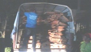 llegal lumbers seized by police in Paranas, Samar