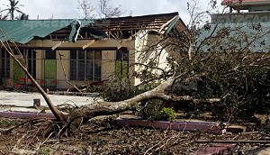 typhoon Hagupit in Dolores, Eastern Samar