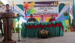 insurgency-free towns in Samar